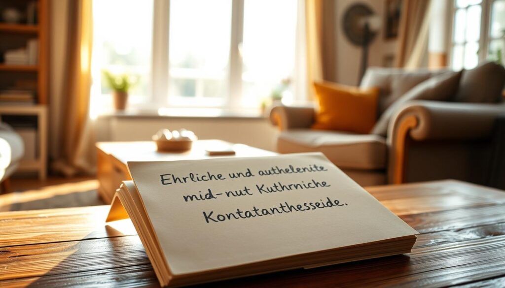 Ehrliche und authentische Kontaktanzeige